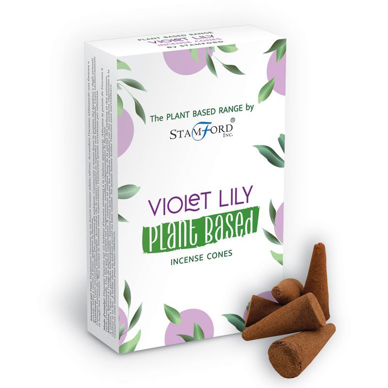 Stamford Plant Based Incense Cones - Violet Lily, Pack of 12 – view 2