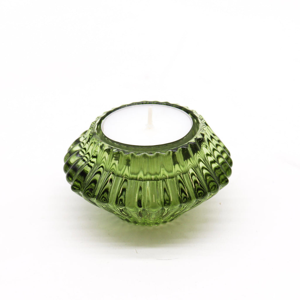 Set of 2 Flower Flip Candle Holders - Garden Jade – view 2
