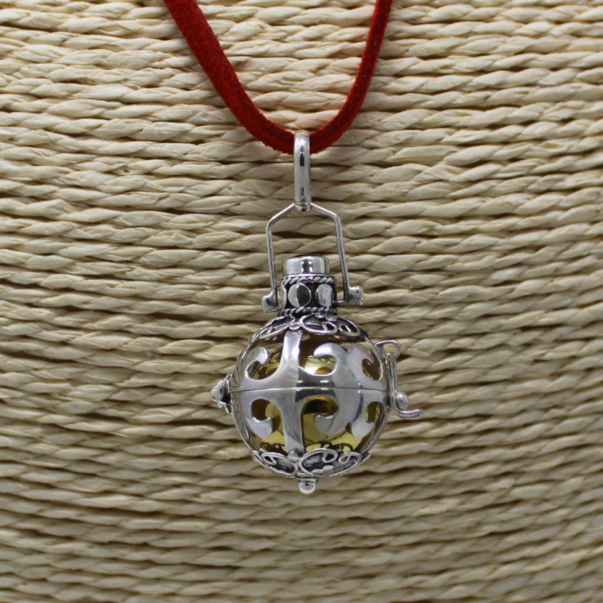 Silver Angel Bell Necklace - Magic - 18mm – view 3