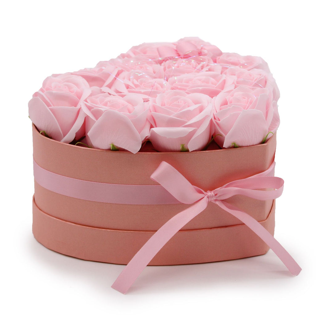 13 Pink Soap Roses Heart Gift Box – view 10