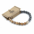 Faceted Picture Jasper Gemstone Bracelet