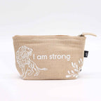 Hop Hare Jute Pouch - I am Strong