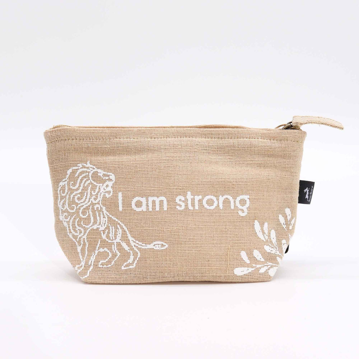 Hop Hare Jute Pouch - I am Strong