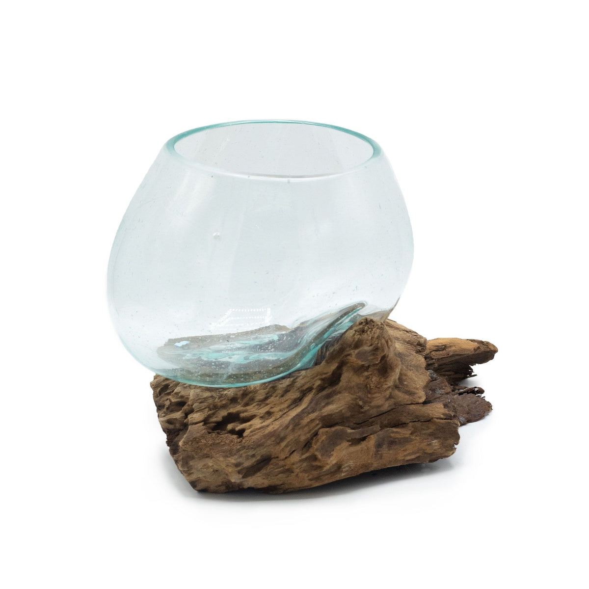 Molten Glass Bowl on Wood - Medium – view 2