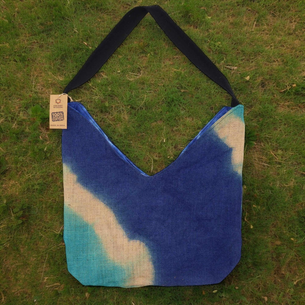 Soft Blend Shoulder Tote - Denim Blue – view 3