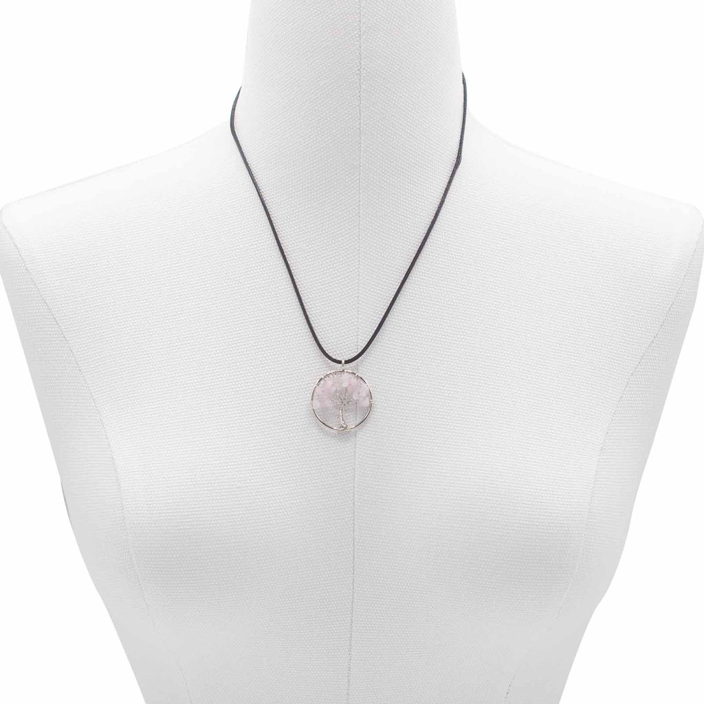 Tree of Life Pendant - Rose Quartz – view 5