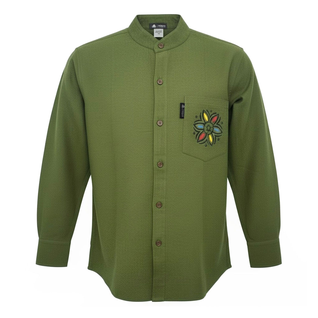 Nomad Sari Kathmandu Shirt - Forest Green - Large – view 8