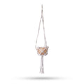Small Macrame Plant Hanger - Natural, 16cm Hoop