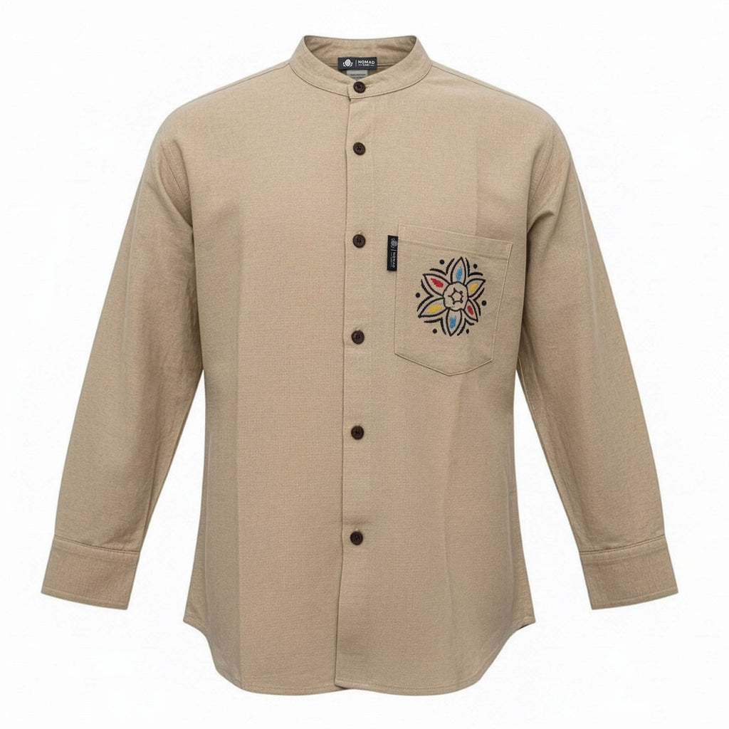 Nomad Sari Kathmandu Shirt - Stone - Large – view 2