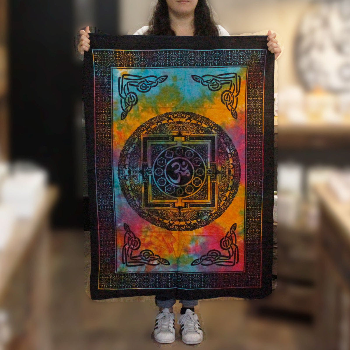 Cotton Wall Art (78x112cm) - Sacred Om – view 2