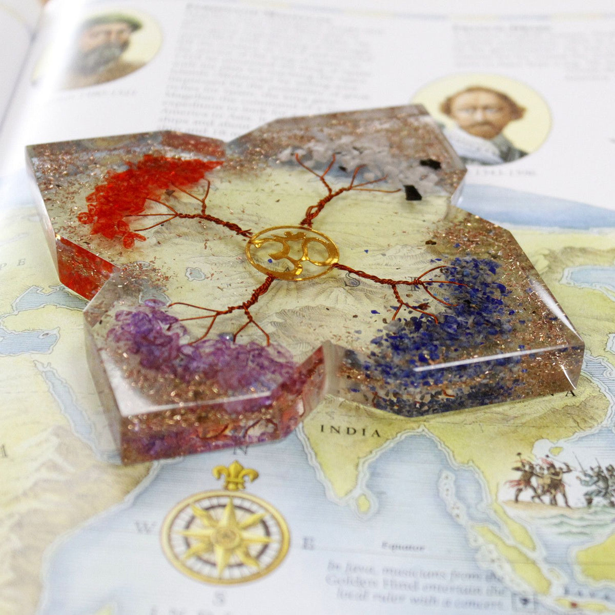Orgonite Desk Power Pack - Copper Tree of Life, Large – view 2