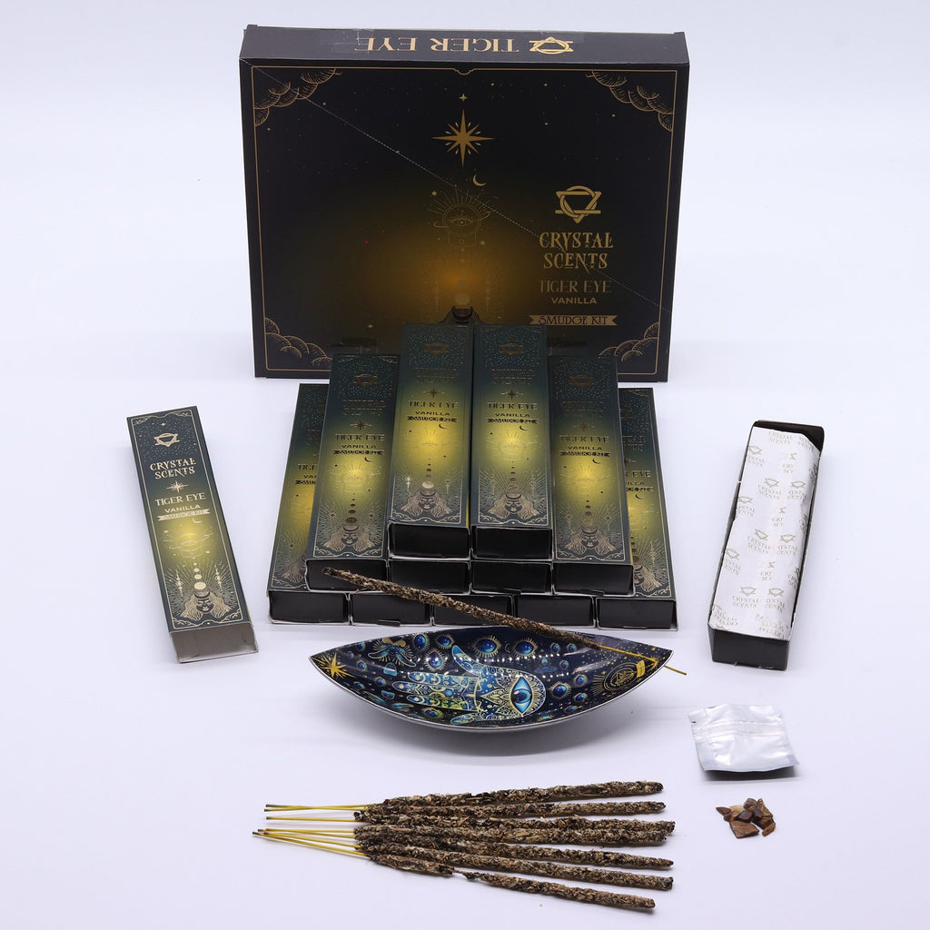Tiger Eye Crystal Scents Smudge Incense Sticks - Vanilla – view 4