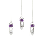 Seeker of Truth Pendulum - Amethyst & Quartz