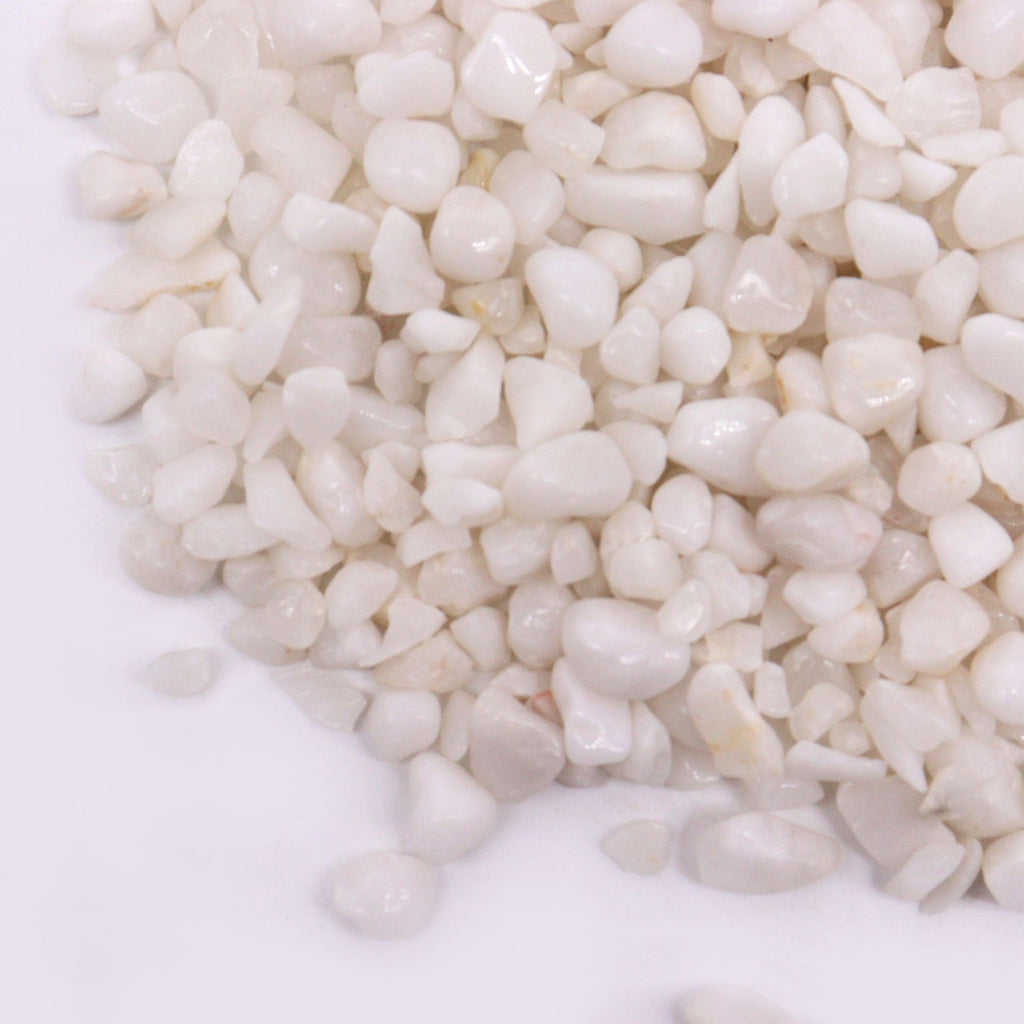 White Quartz Gemstone Chips - 1kg Bulk Bag – view 2
