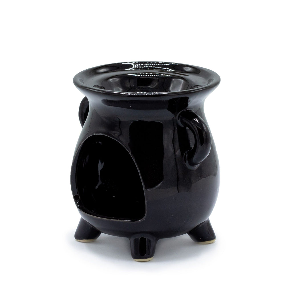 Ceramic Oil Burner - Tree of Life Cutout - Black