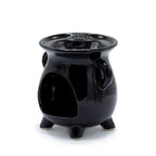 Ceramic Oil Burner - Tree of Life Cutout - Black