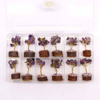 Amethyst Mini Gemstone Tree on Wood Base, 15 Stones – view 6