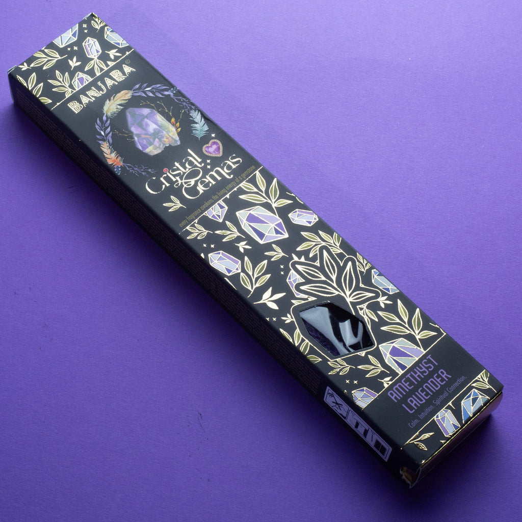 Lavender Incense Sticks with Amethyst Chip Stones – view 2