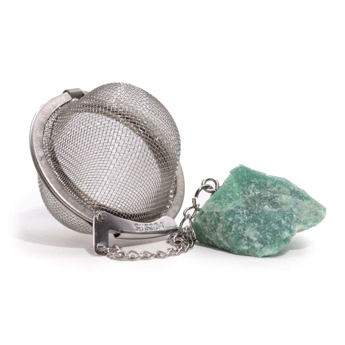 Green Aventurine Crystal Tea Strainer – view 4
