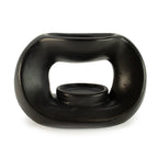 Ceramic Zen Oil Burner - Oval Pebble - Matt Black – view 2
