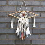 Small Macrame Eye Dream Catcher - Assorted Colours – view 2