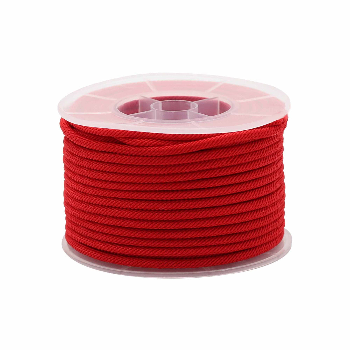 Red String Bulk Cotton Cord Roll - 3mm x 17m