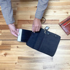 Stonewash Tablet Pouch - Charcoal - 21x29cm – view 2