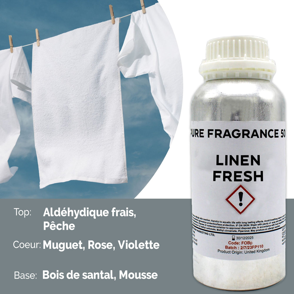 Linen Fresh Pure Fragrance Oil - 500ml – view 3