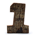 Rustic Bark Number 1 - 7cm