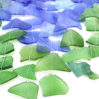 Recycled Glass Wind Chime - Three Sticks, Blue & Green