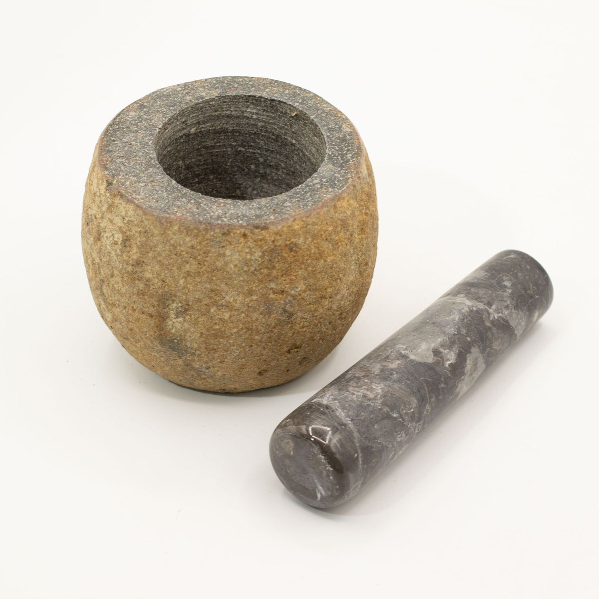 Riverstone Pestle and Mortar - Small, Approx. 9 x 7 cm – view 2