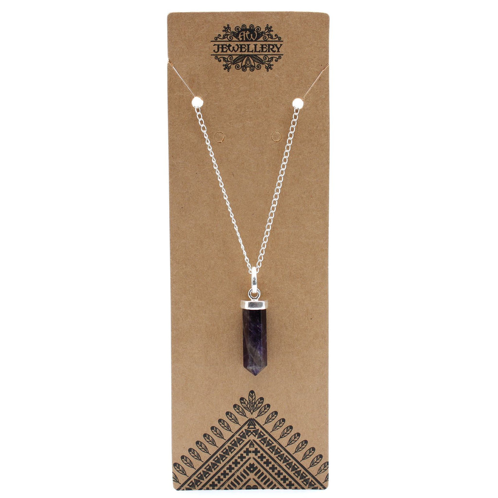 Amethyst Point Pendant Necklace – view 3