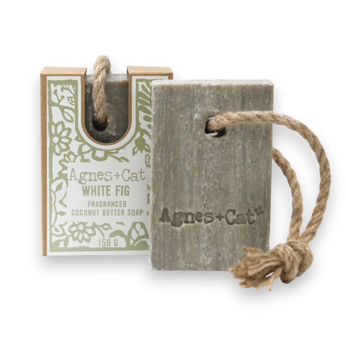 Agnes + Cat Soap on a Rope - White Fig