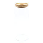 Cottage Glass Storage Jar with Bamboo Lid - 20 cm – view 6