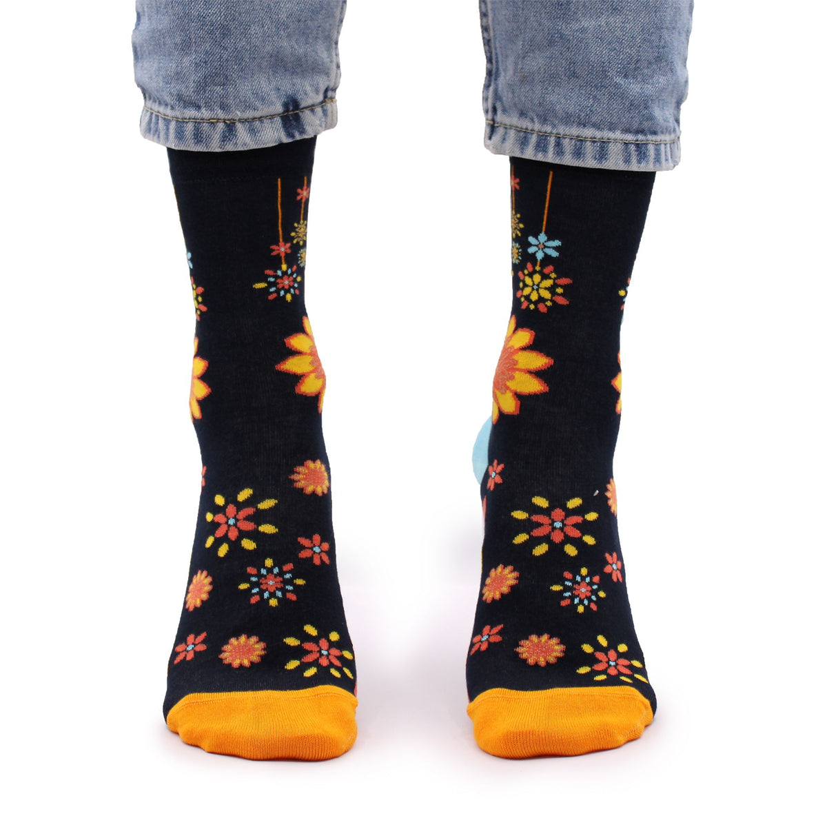 Hop Hare Bamboo Socks Mandala Flowers Print (36-40) – view 5