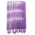 Boho Java Art Stole and Scarf - Lavender Stripes - 62x200cm