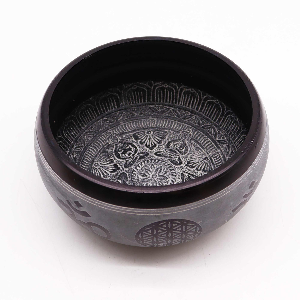 Earth Powder Singing Bowl - Om Five Buddha (16cm) – view 2