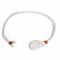 Waxed Cotton Necklace Cord 45cm - White