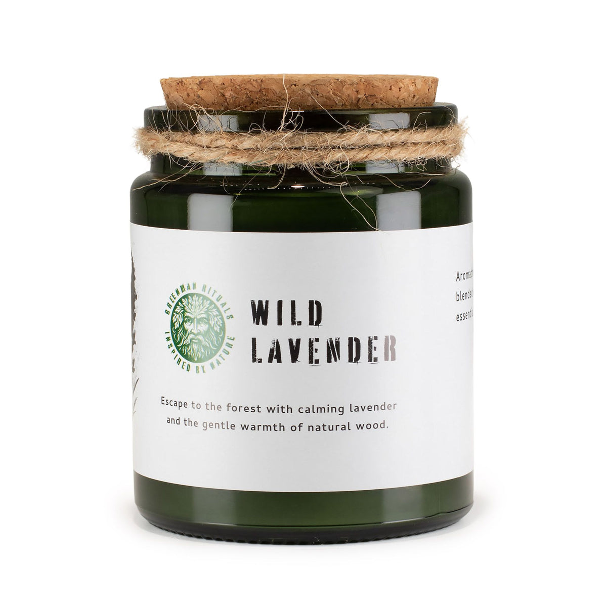 Greenman Woodwick Soy Candle - Wild Lavender – view 3