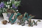 Brass Dragon with Pearl Statue – 27 cm – view 2