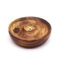 Hamsa Incense Stick & Cone Burner Disc - Mango Wood
