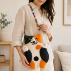 Whitney the Flat Cat Felted Bag - 34x23cm – view 3