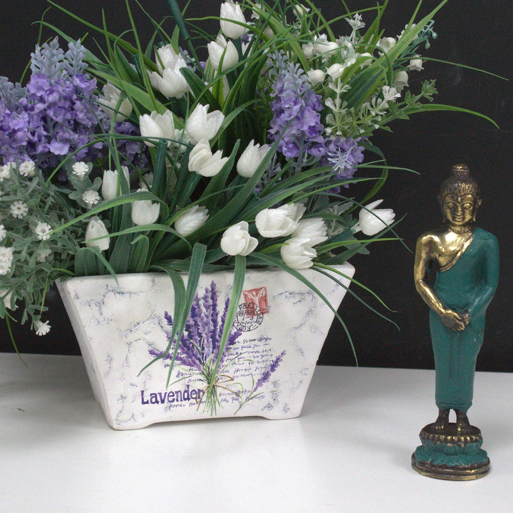 Brass Standing Buddha Statue – Medium – view 2