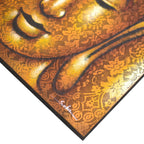 Buddha Painting, Gold Brocade Detail - 80 x 60cm