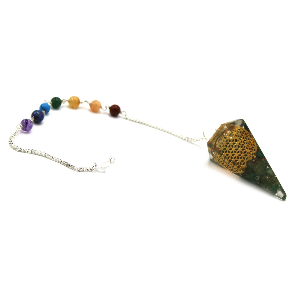 Orgonite Pendulum with Flower of Life Design