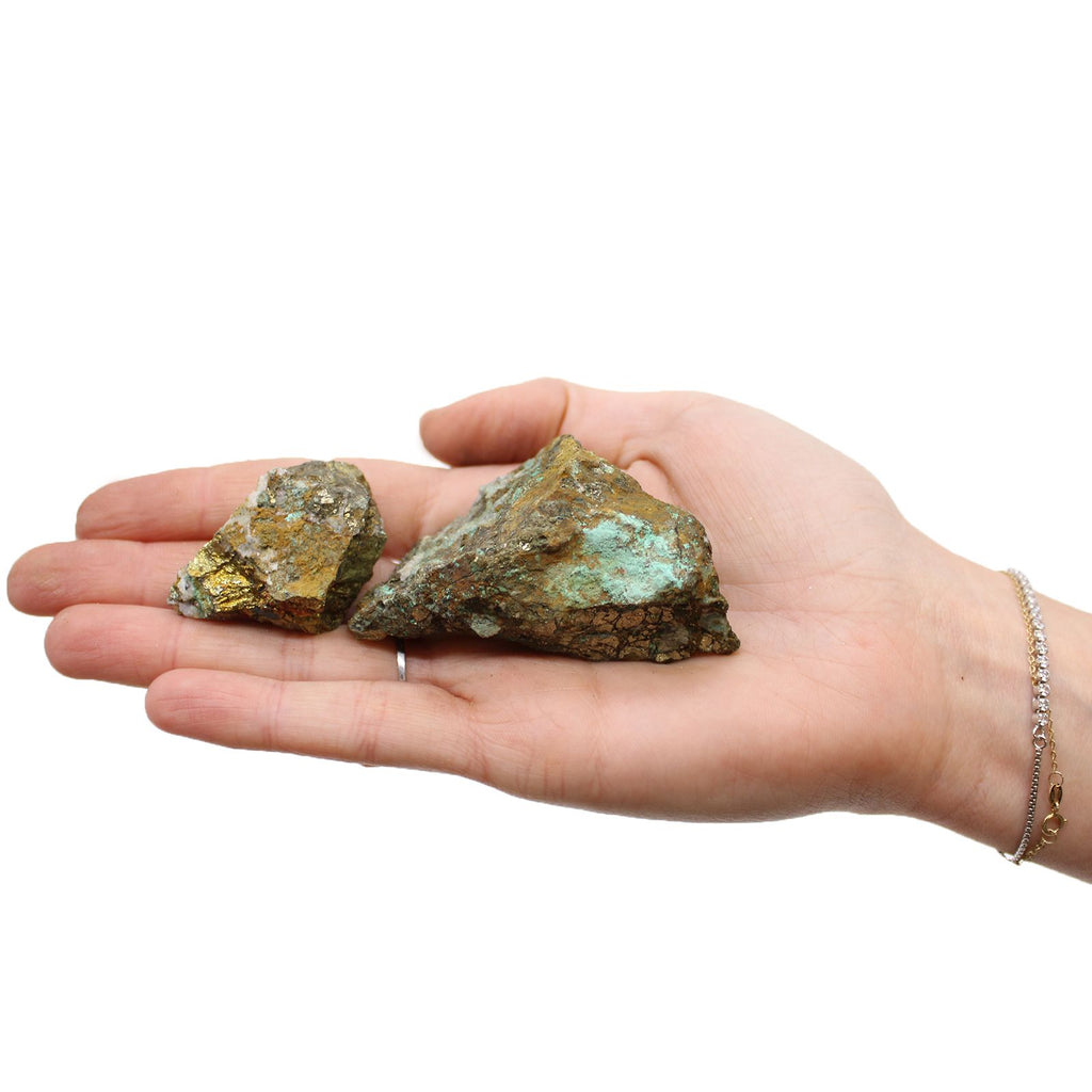 Chalcopyrite Mineral Specimen Tray, Approx 80 Pieces – view 12