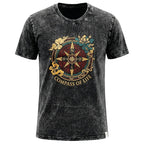 Nomad Sari Stonewashed T-Shirt - Compass of Life - Charcoal - XL – view 5