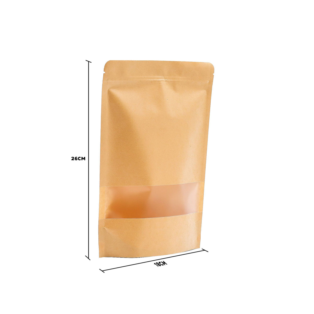 Kraft Window Bags 18x26 cm, Pack of 10 – view 5