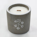 Concrete Wooden Wick Candle - Juniper & Sweet Gin – view 5