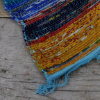 Luxury Rag Rug, Blue - 153 x 90cm – view 6